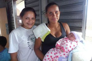 cpf momento do parto lideres voluntarios com bebe